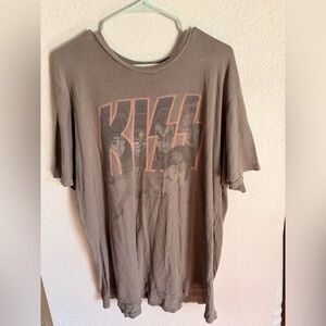 Junk Food Clothing KISS Graphic Tee - Brown